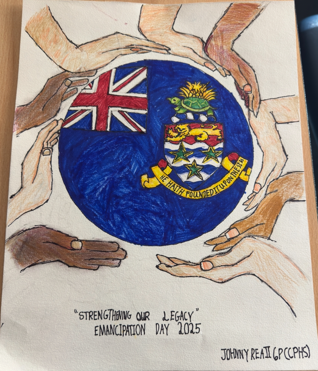 Emancipation Day 2025 poster competition 2nd Place Johnny Rea Jr.