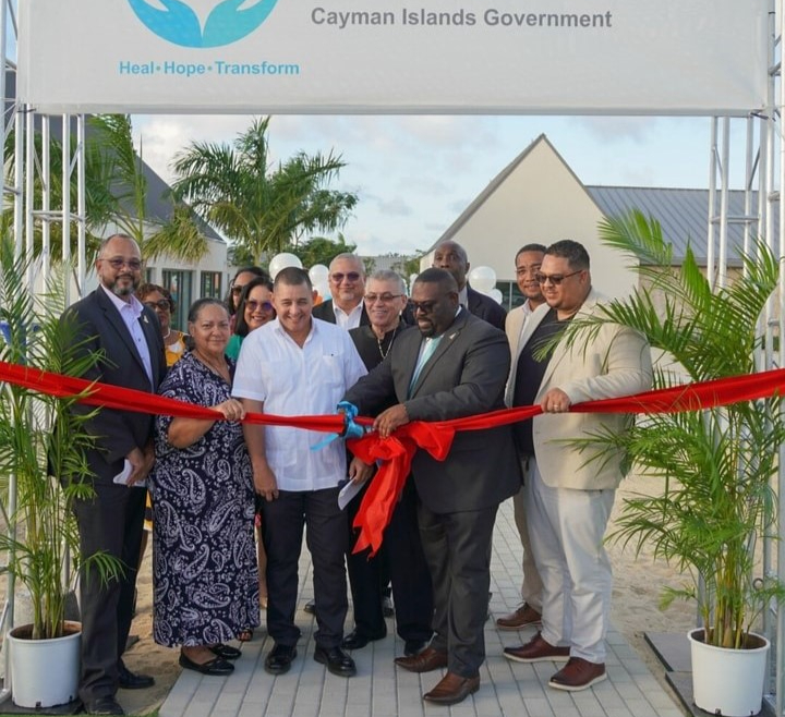 The Poinciana Rehabilitation Centre in Grand Cayman Ribbon Cutting Ceremony with the Premier, Various Ministers and Deputy Governor 
