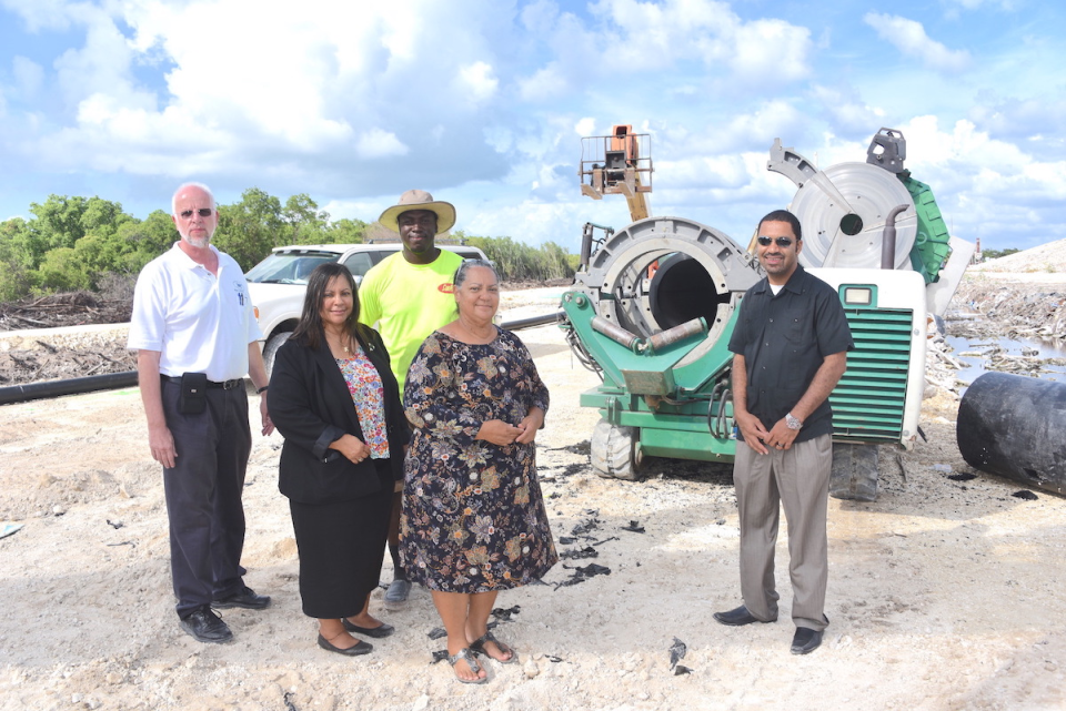 Minister Juliana O'Connor-Connolly and officials visit a site