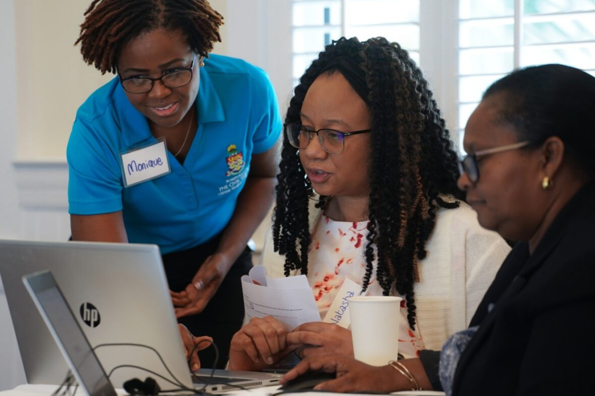 Facilitator guiding participants