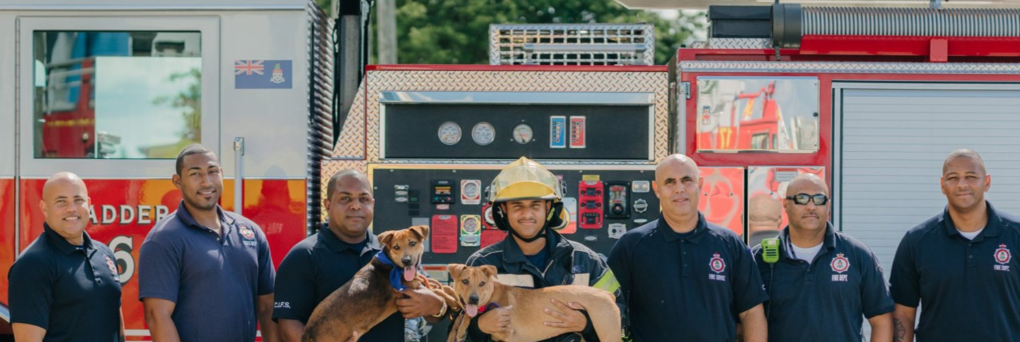 Cayman Islands Fire Service staff