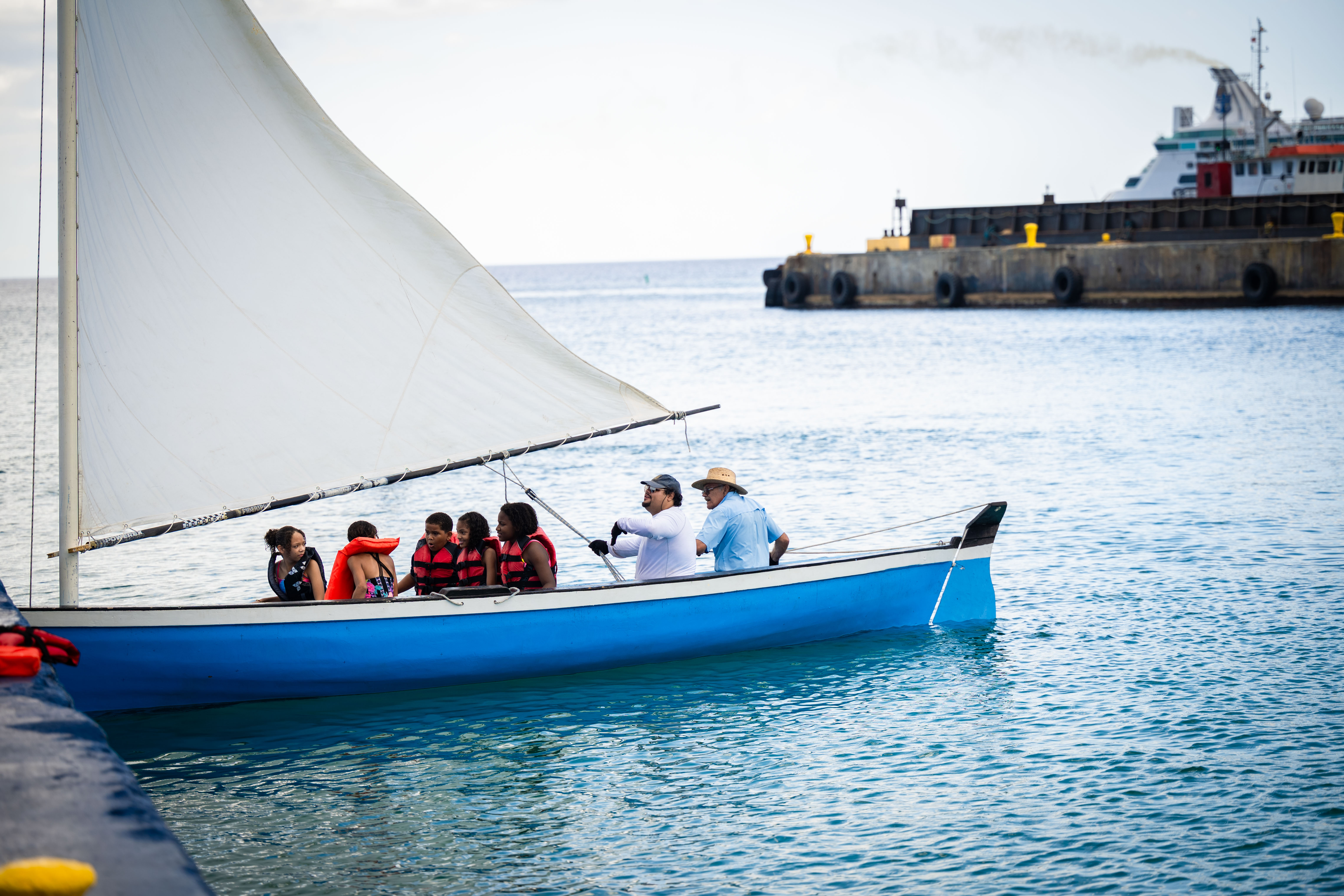 Sailing on a catboat as part of Emancipation day in the Cayman Islands 2025