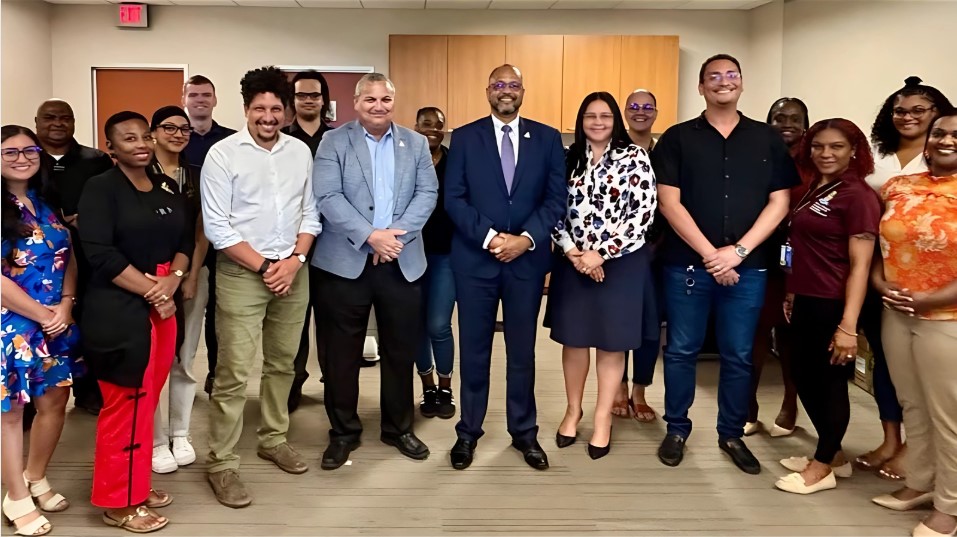 Honourable Isaac Rankine Visits the Ministry of Social Development and Innovation