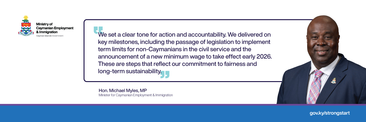 Hon. Michael Myles on delivering key milestones, including the introduction of a new minimum wage