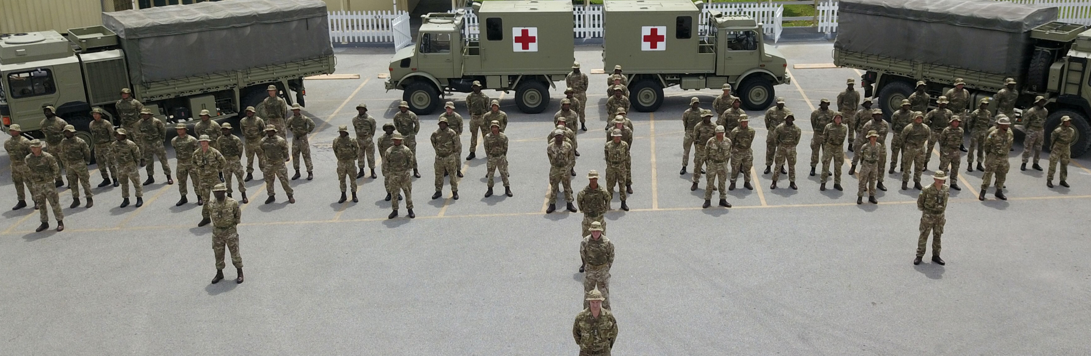 CI Regiment in formation