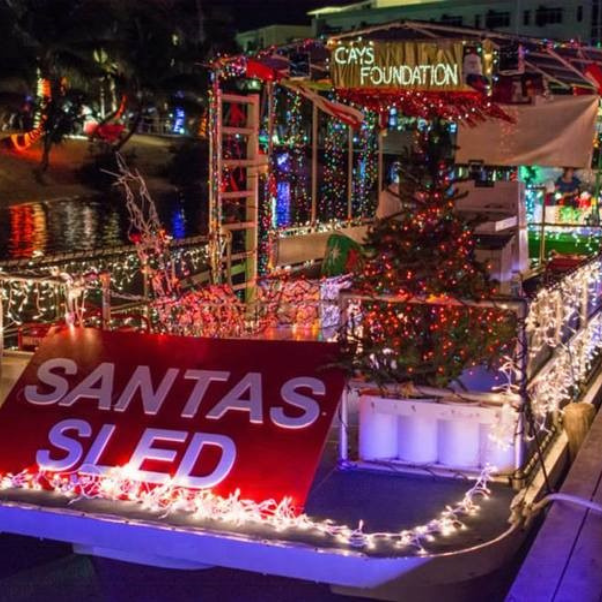 Christmas parade of lights